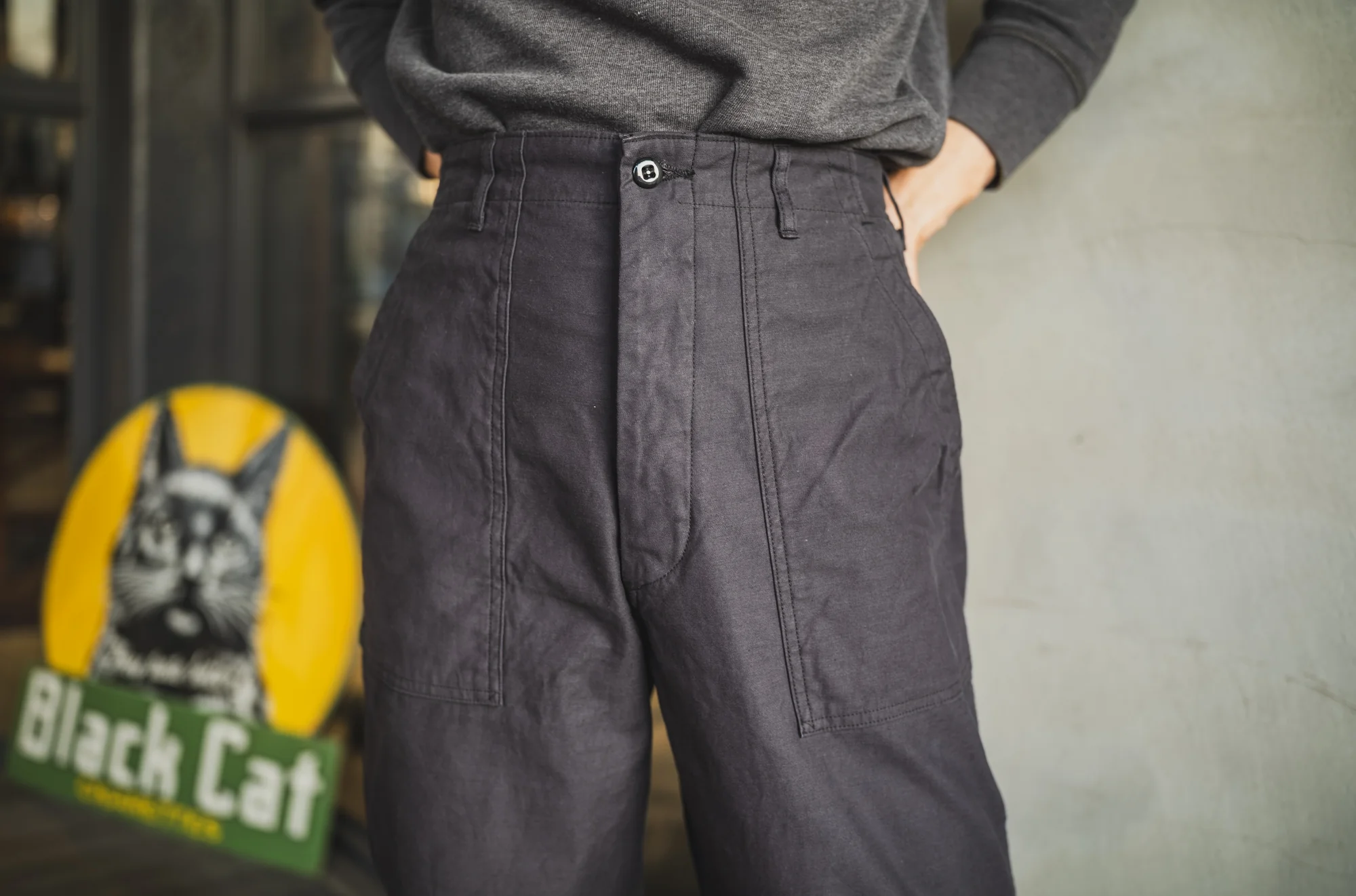 50's Baker Pants Charcoal - Image 3