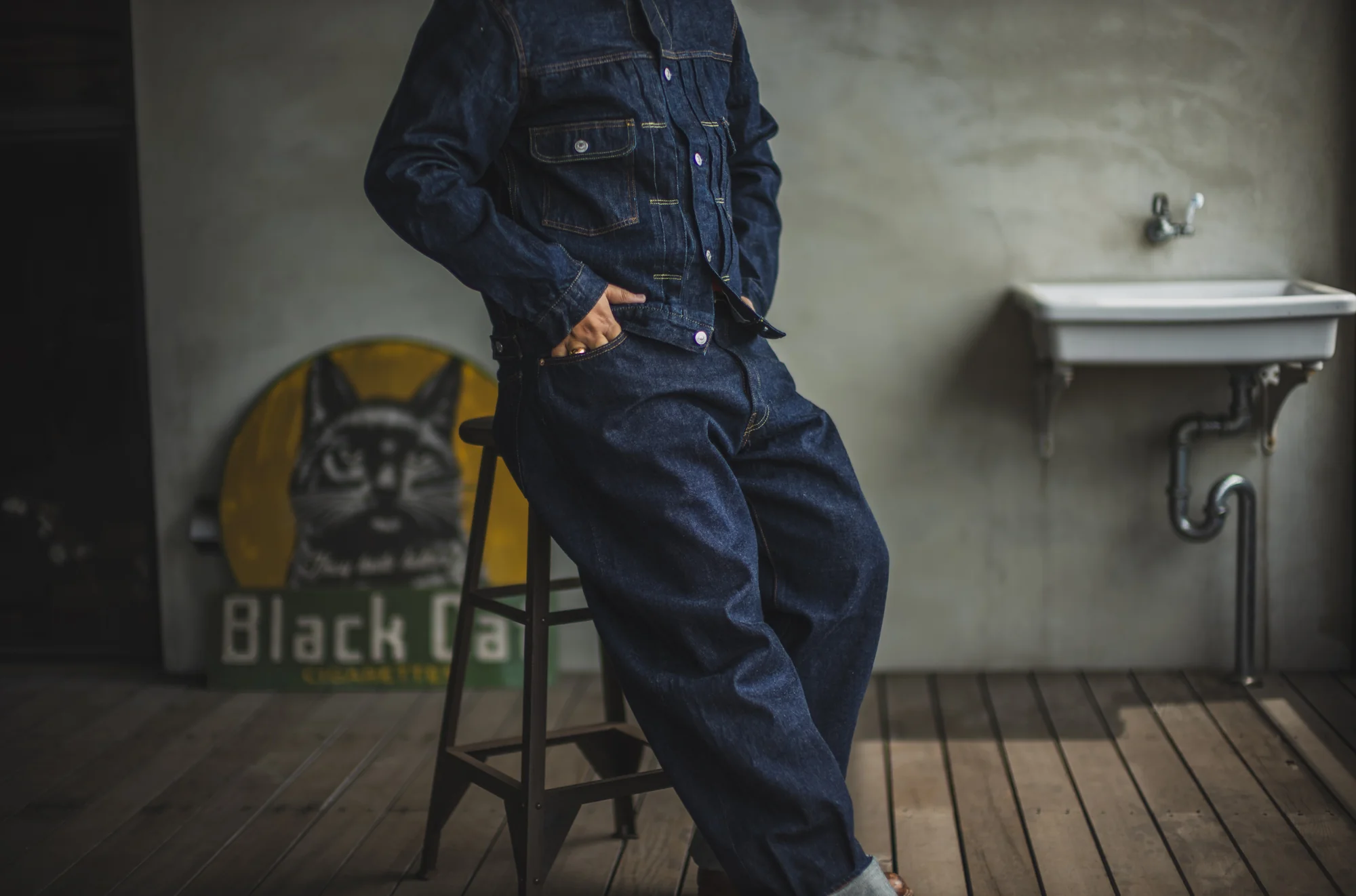 Baggy 50's Jeans 13.5oz / One-Wash - Image 7