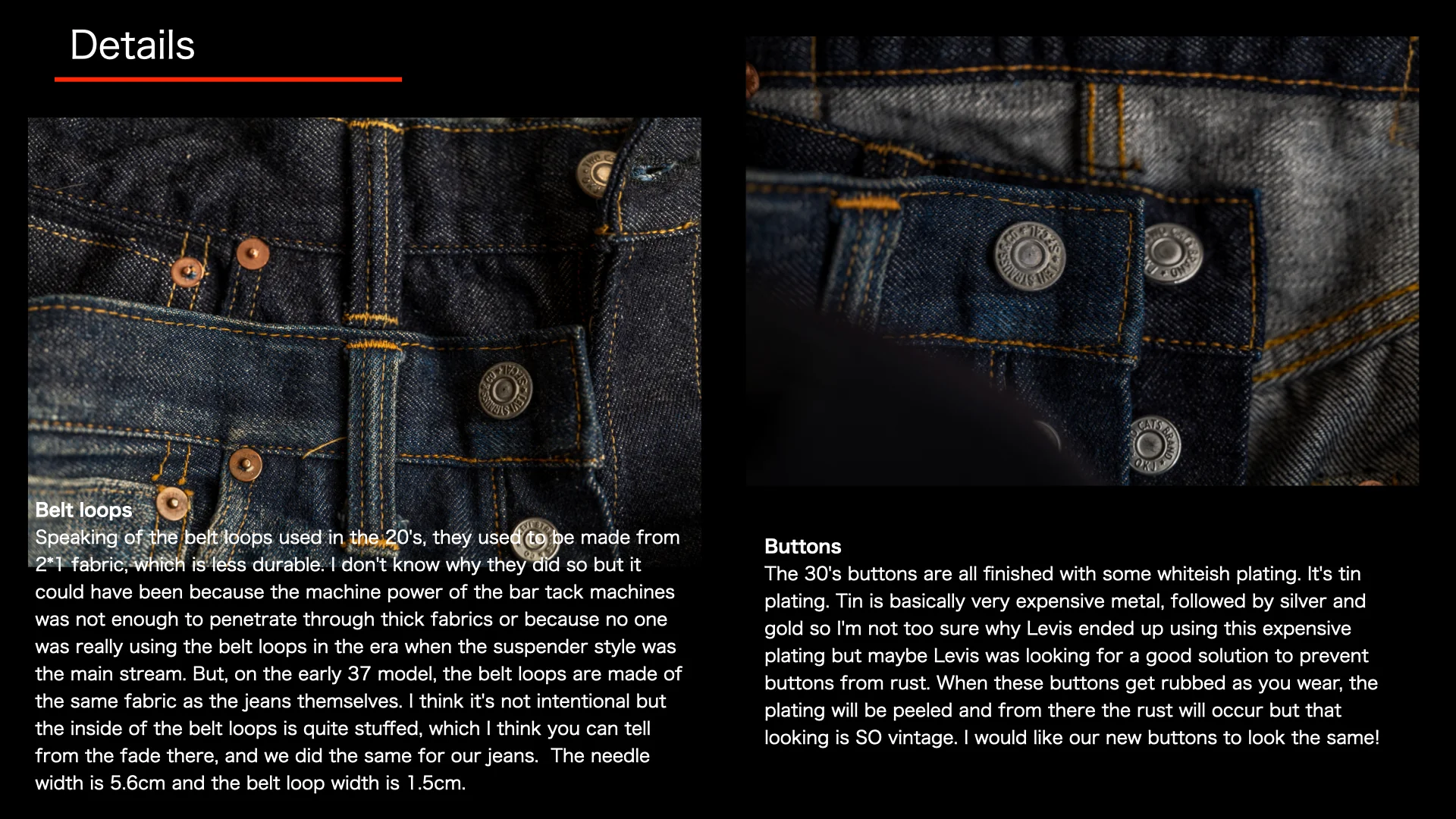 30's Jeans C 14.1oz - Image 18