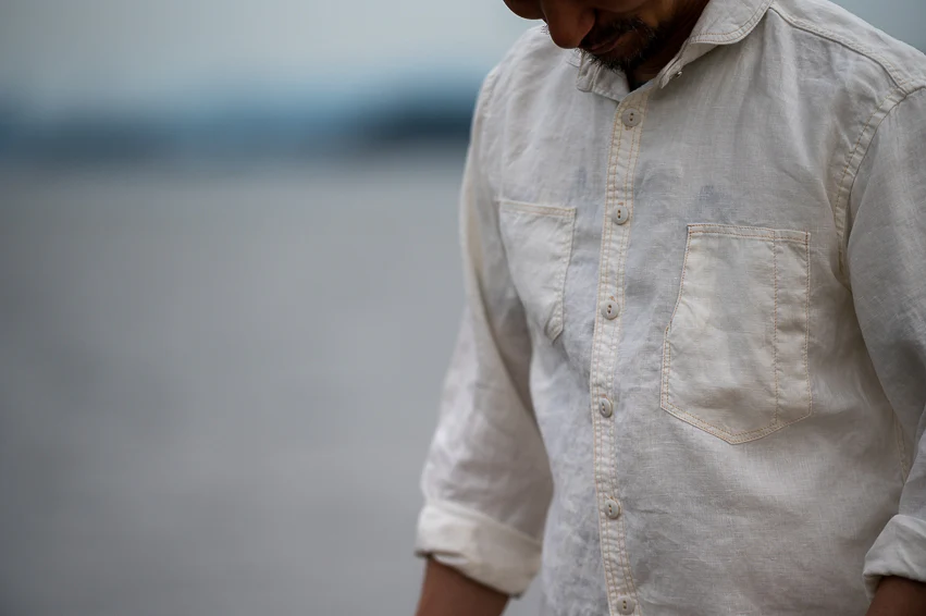 Detachable Collar Work Shirt - Image 17