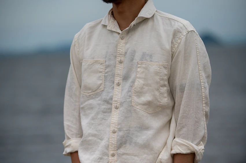 Detachable Collar Work Shirt - Image 21