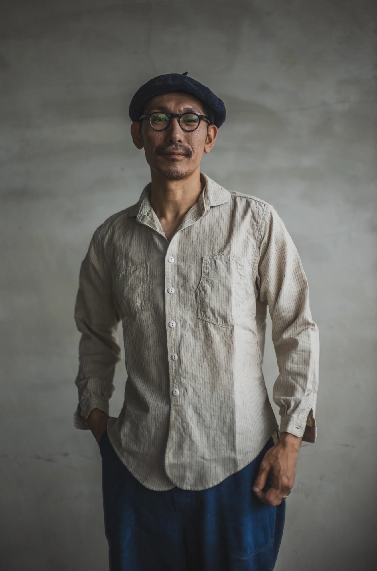 Detachable Collar Work Shirt - Image 3