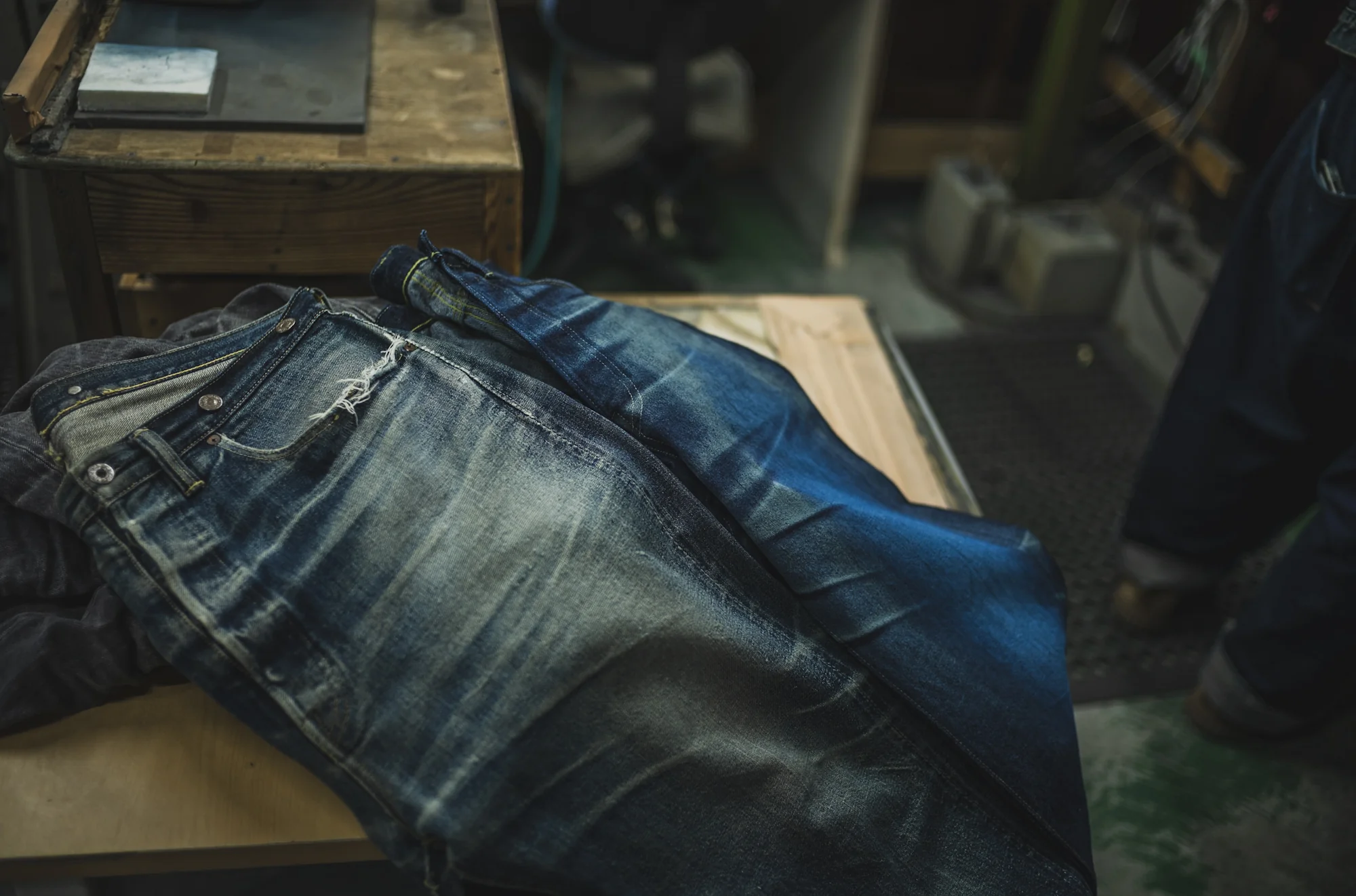 【Fat Cat Records】 Faded S40's Jeans 14oz - Image 23