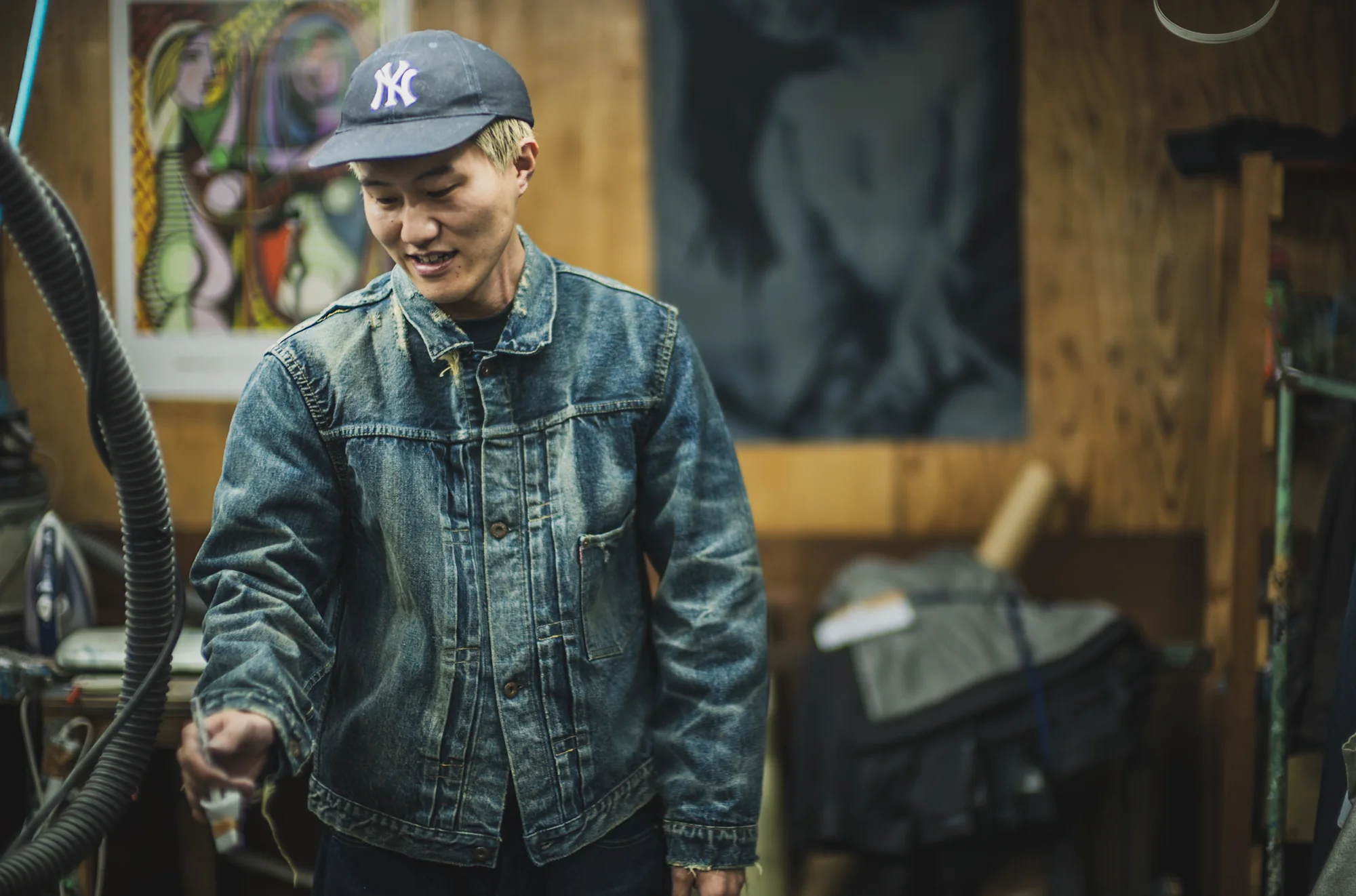 【Fat Cat Records】 Faded S40's Jeans 14oz - Image 27