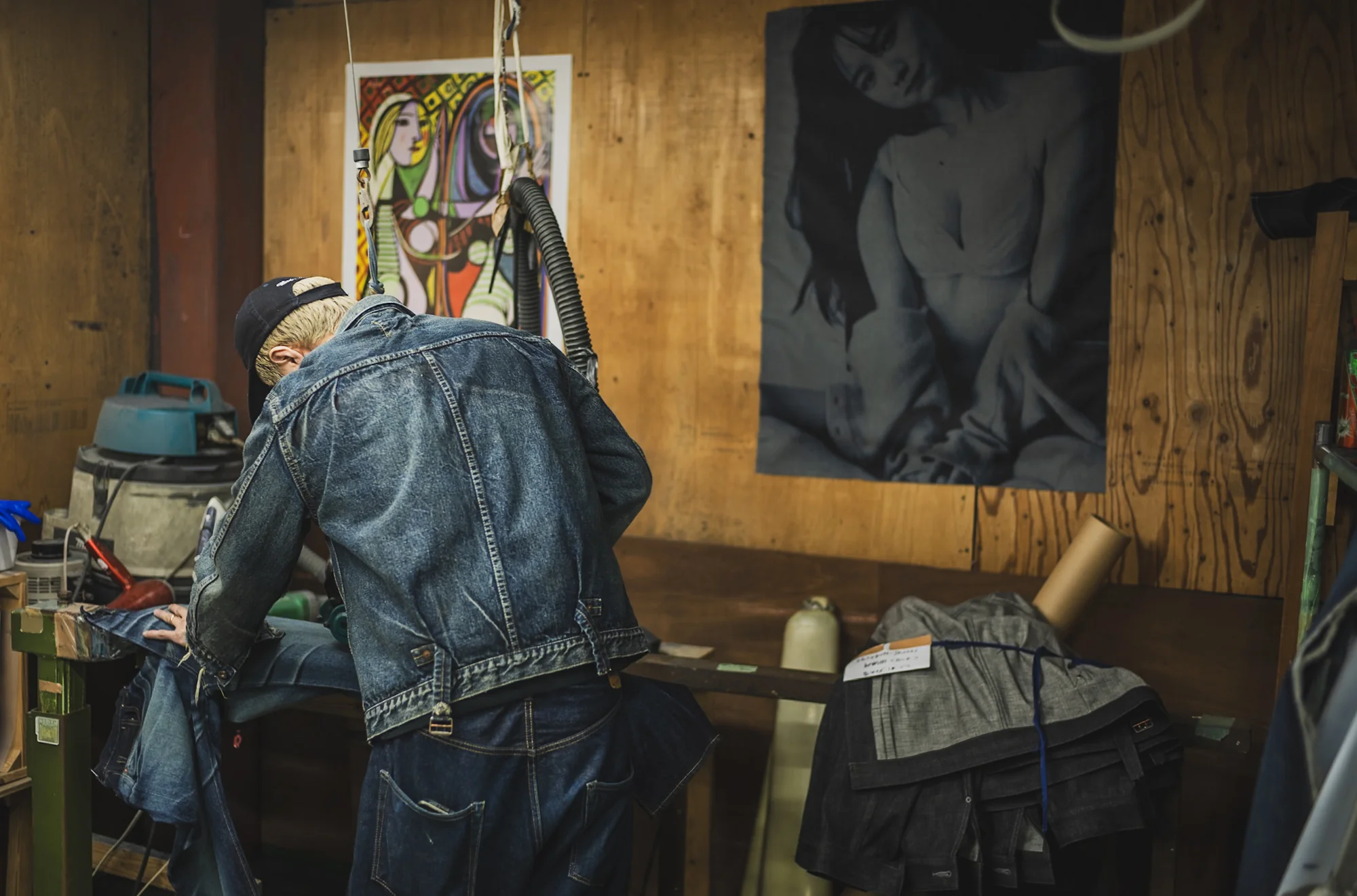 【Fat Cat Records】 Faded S40's Jeans 14oz - Image 28