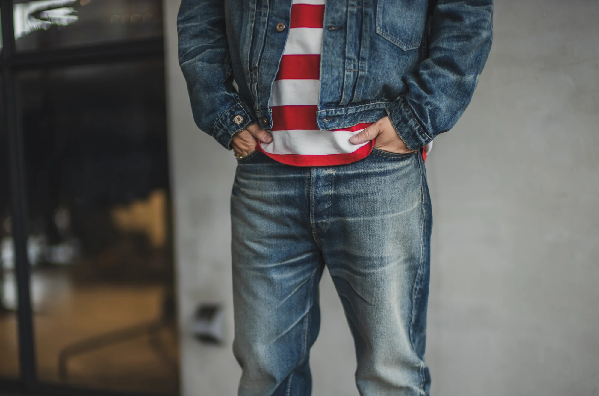【Fat Cat Records】 Faded S40's Jeans 14oz - Image 30