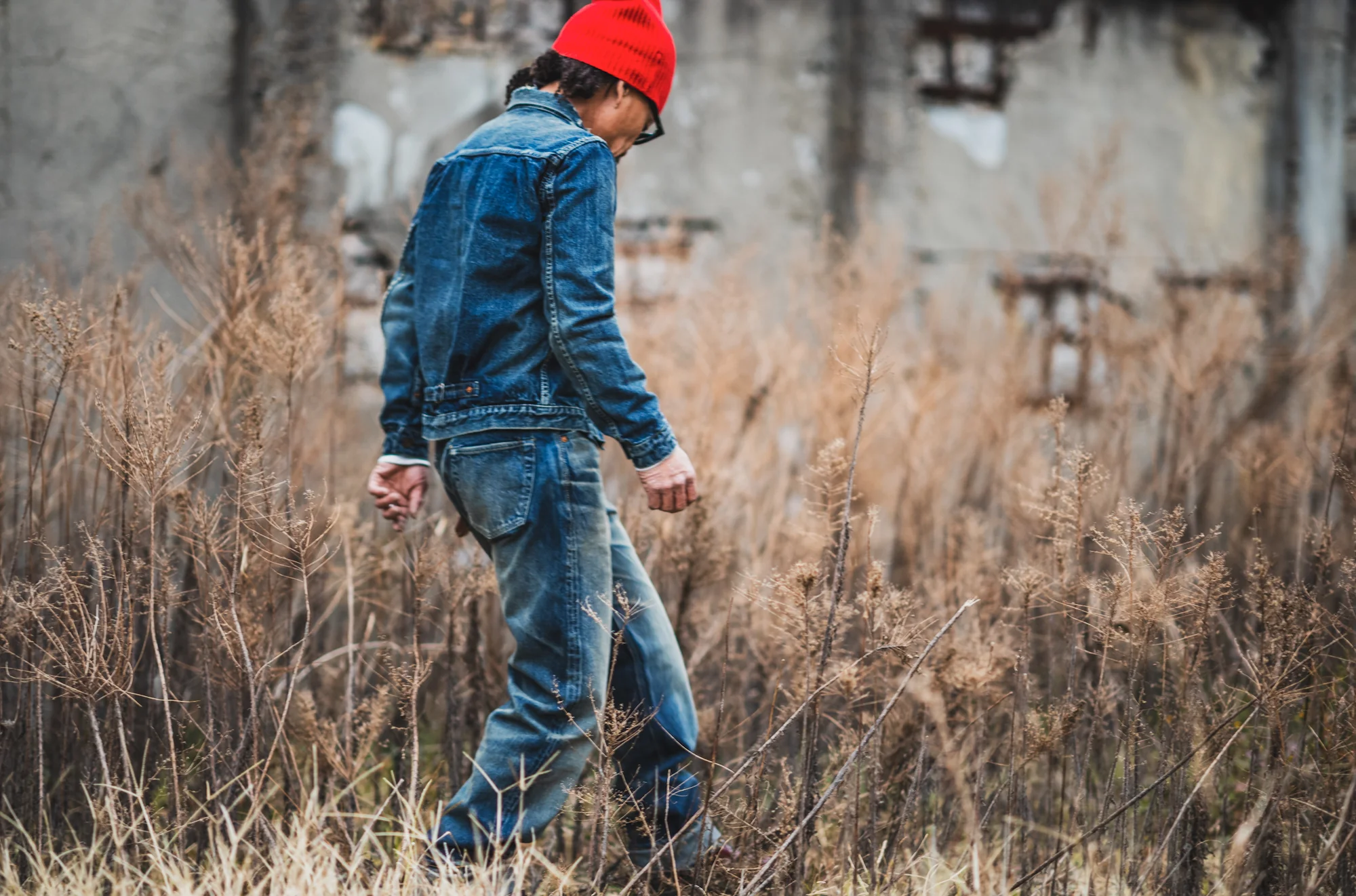 【Fat Cat Records】 Faded S40's Jeans 14oz - Image 4