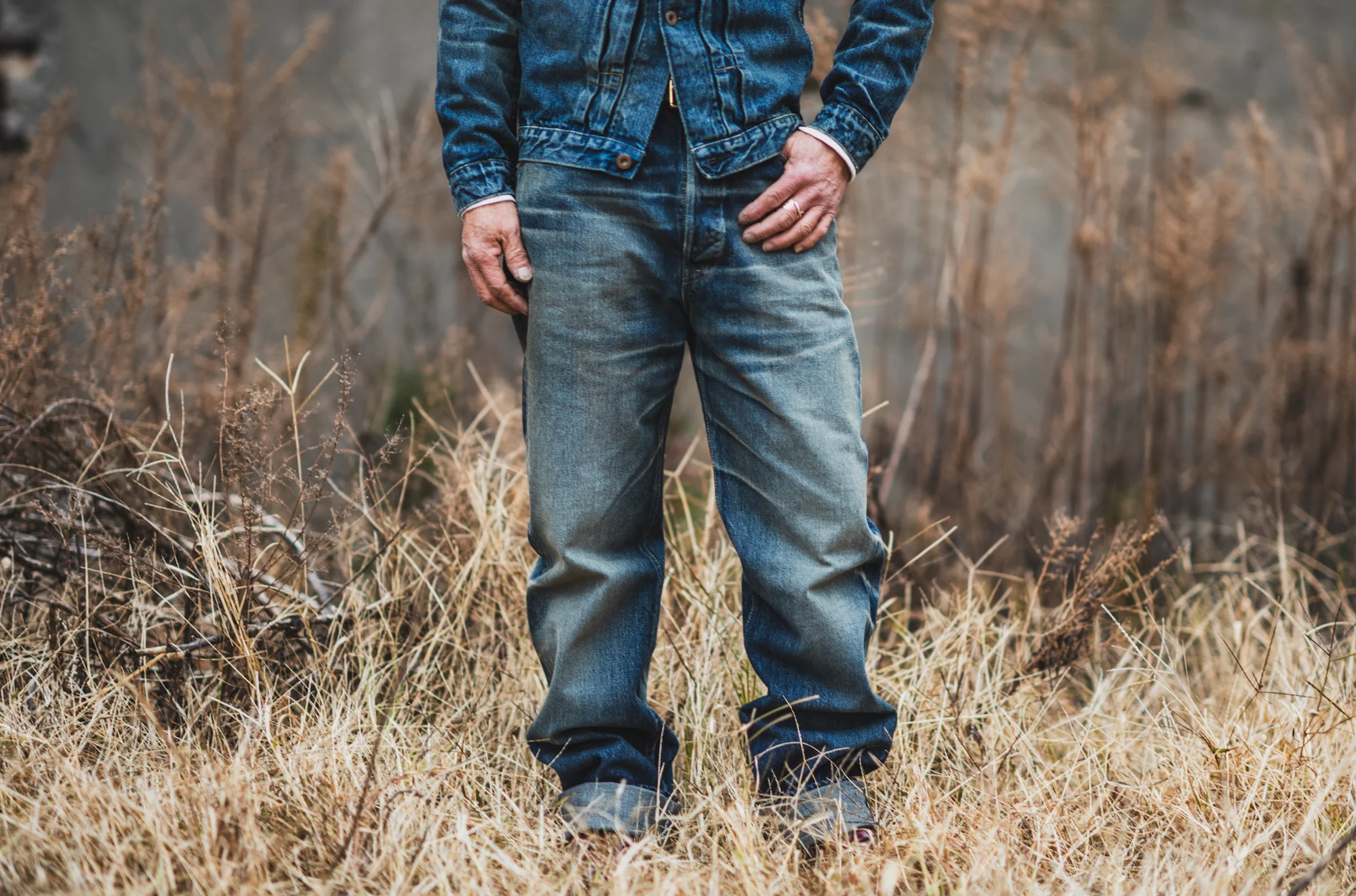 【Fat Cat Records】 Faded S40's Jeans 14oz - Image 5