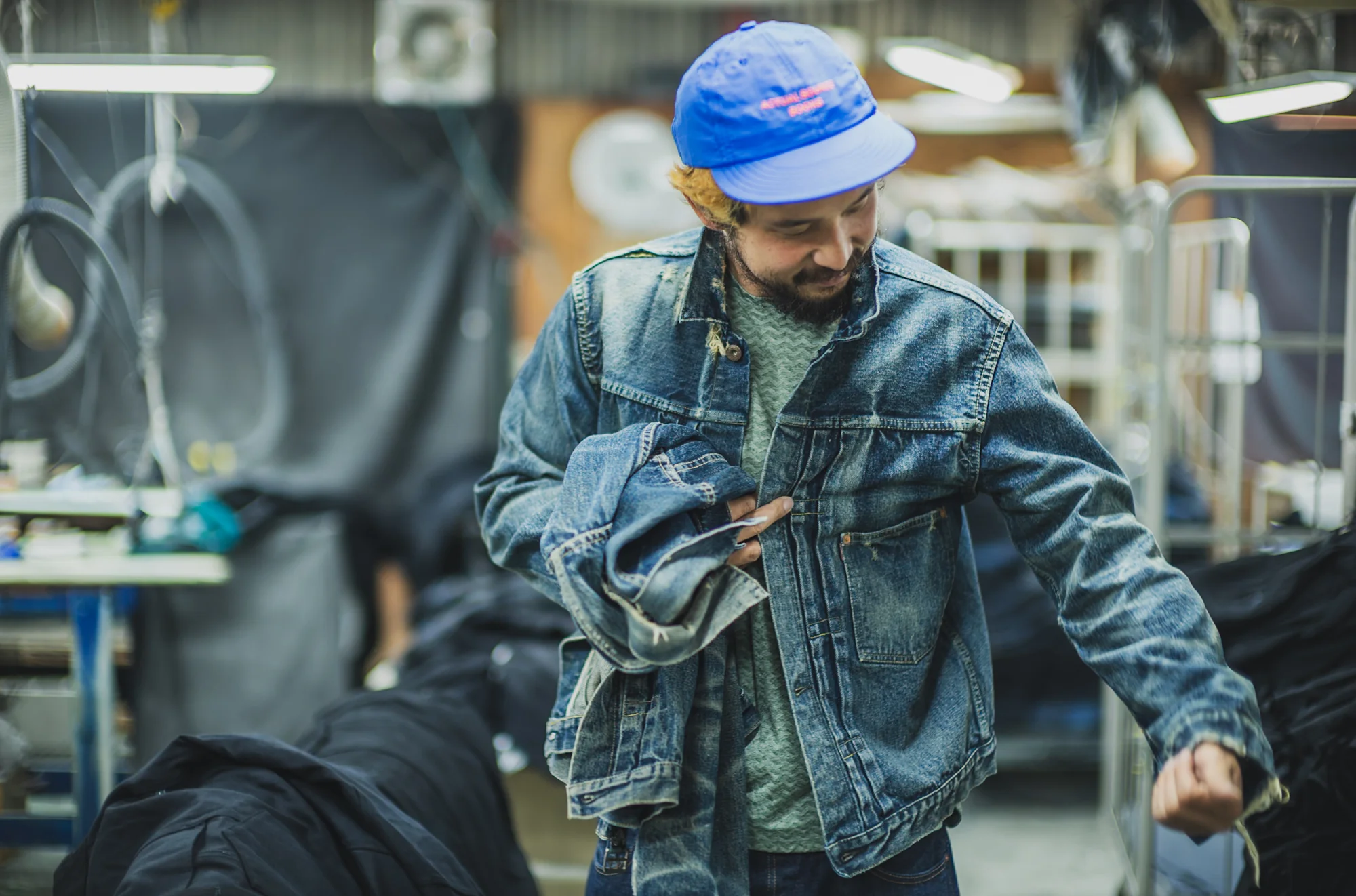 【Fat Cats Records】Faded S40's Jacket 14oz - Image 17