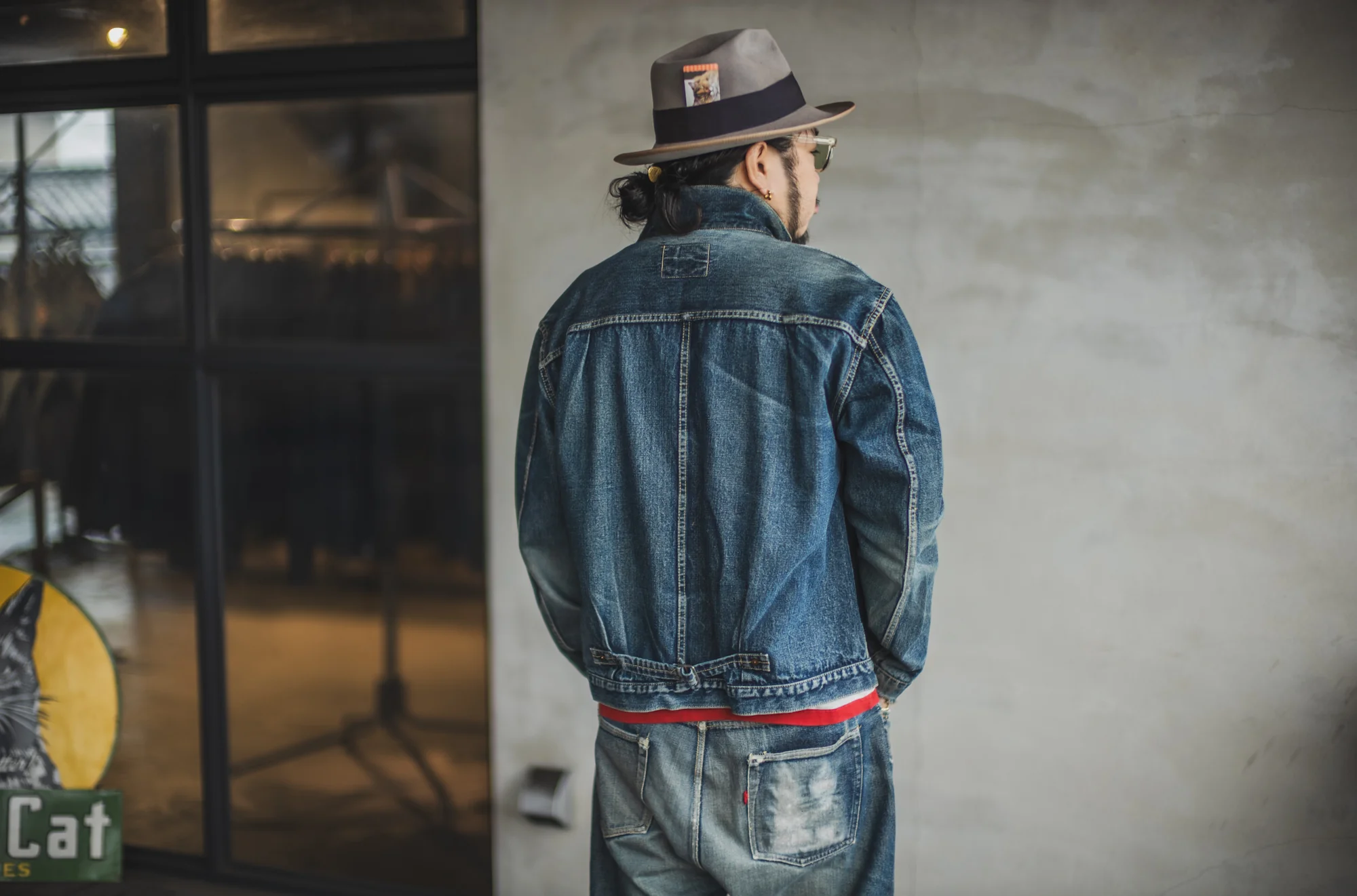 【Fat Cats Records】Faded S40's Jacket 14oz - Image 23