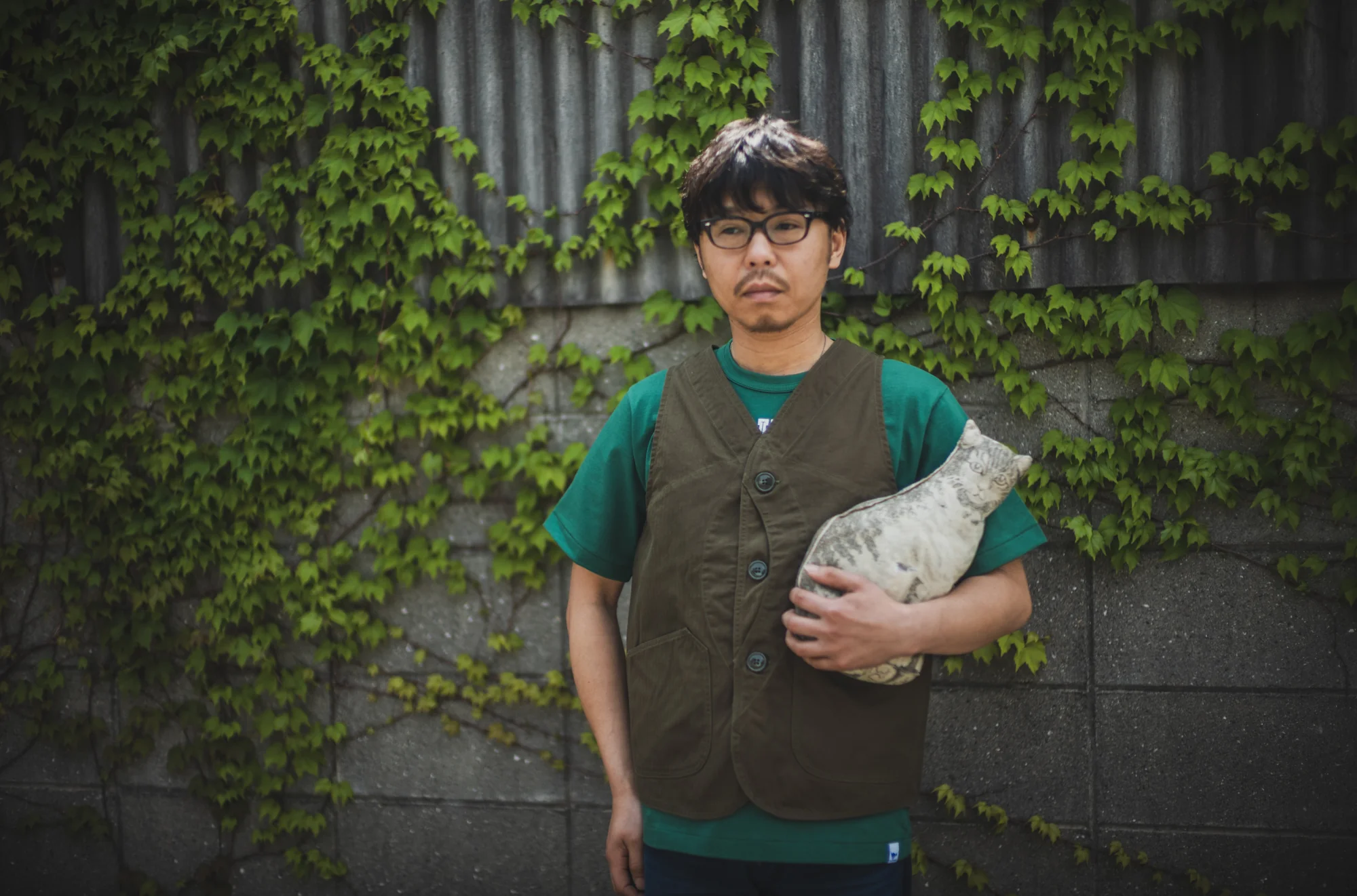 Huntsman Vest Neppy Green Herringbone - Image 10