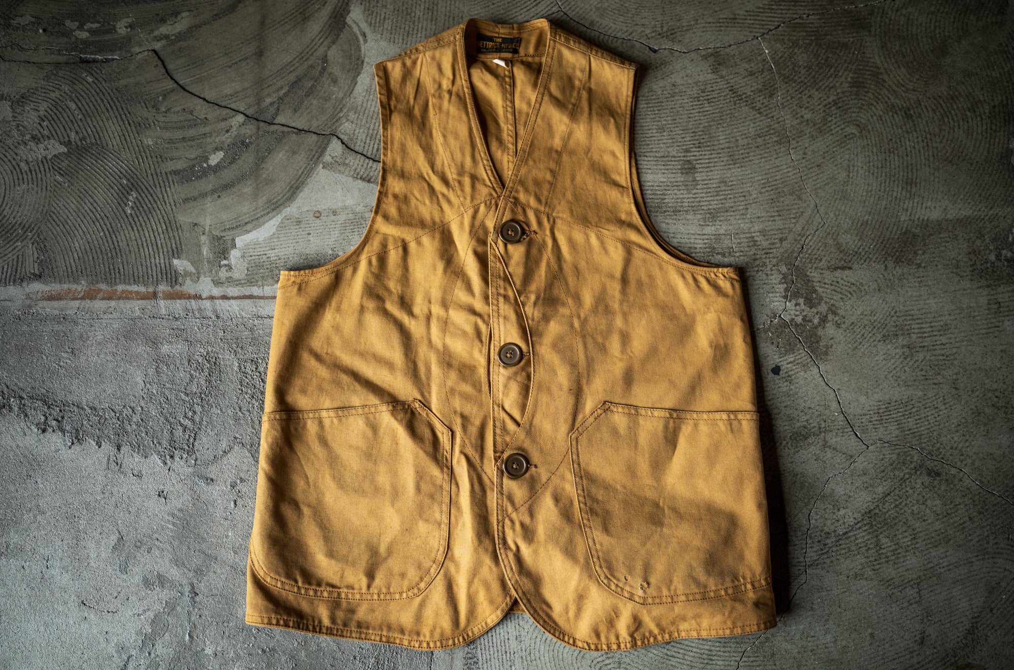 Huntsman Vest Neppy Green Herringbone - Image 13