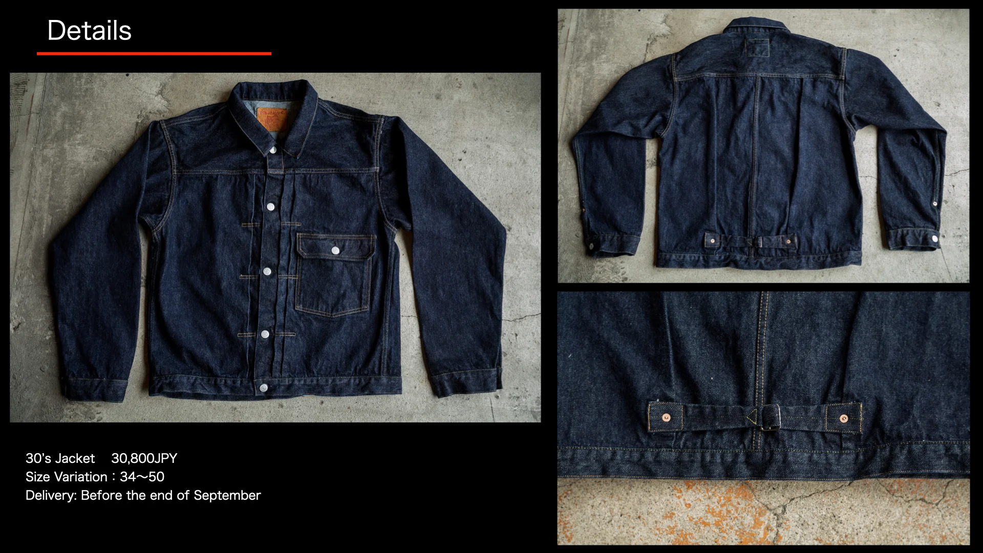 30's Jacket 14.1oz - Image 9