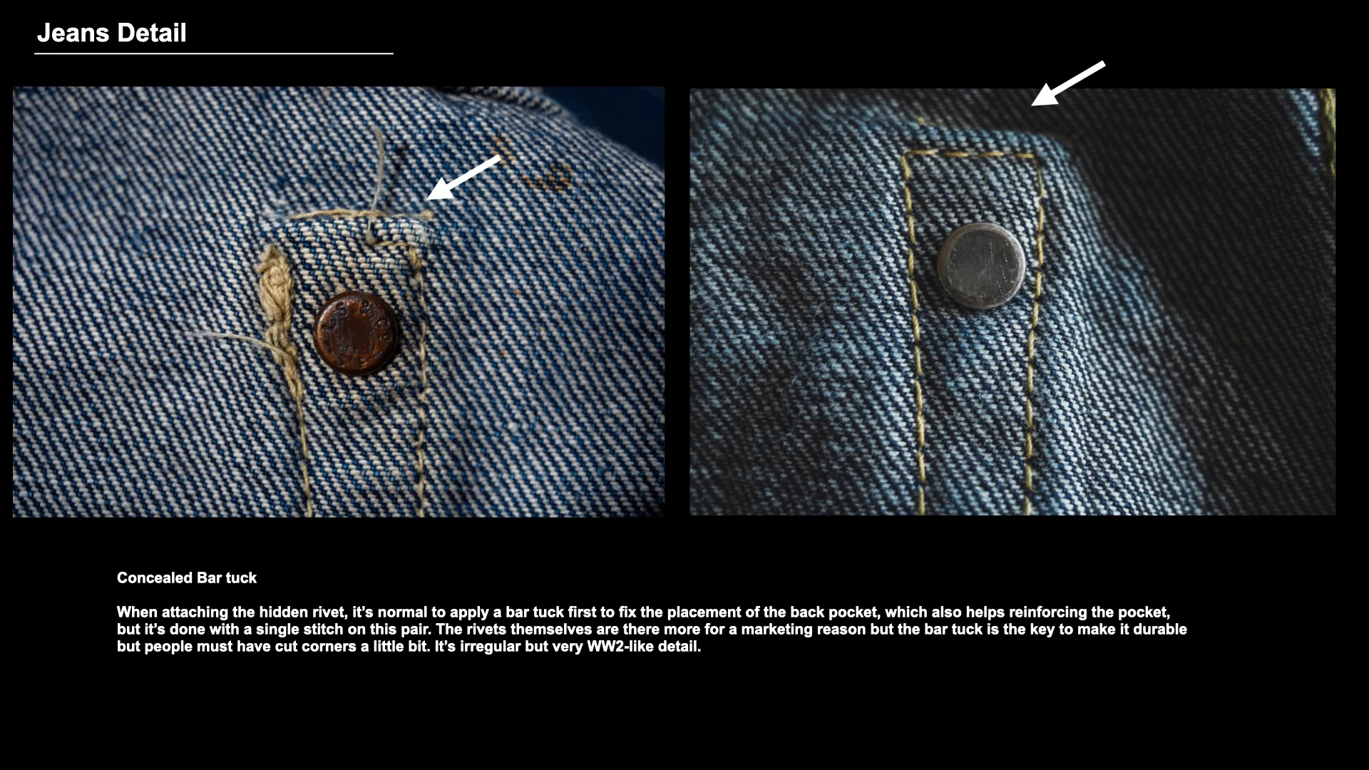 Late S40's Jeans 13.5oz - Image 11