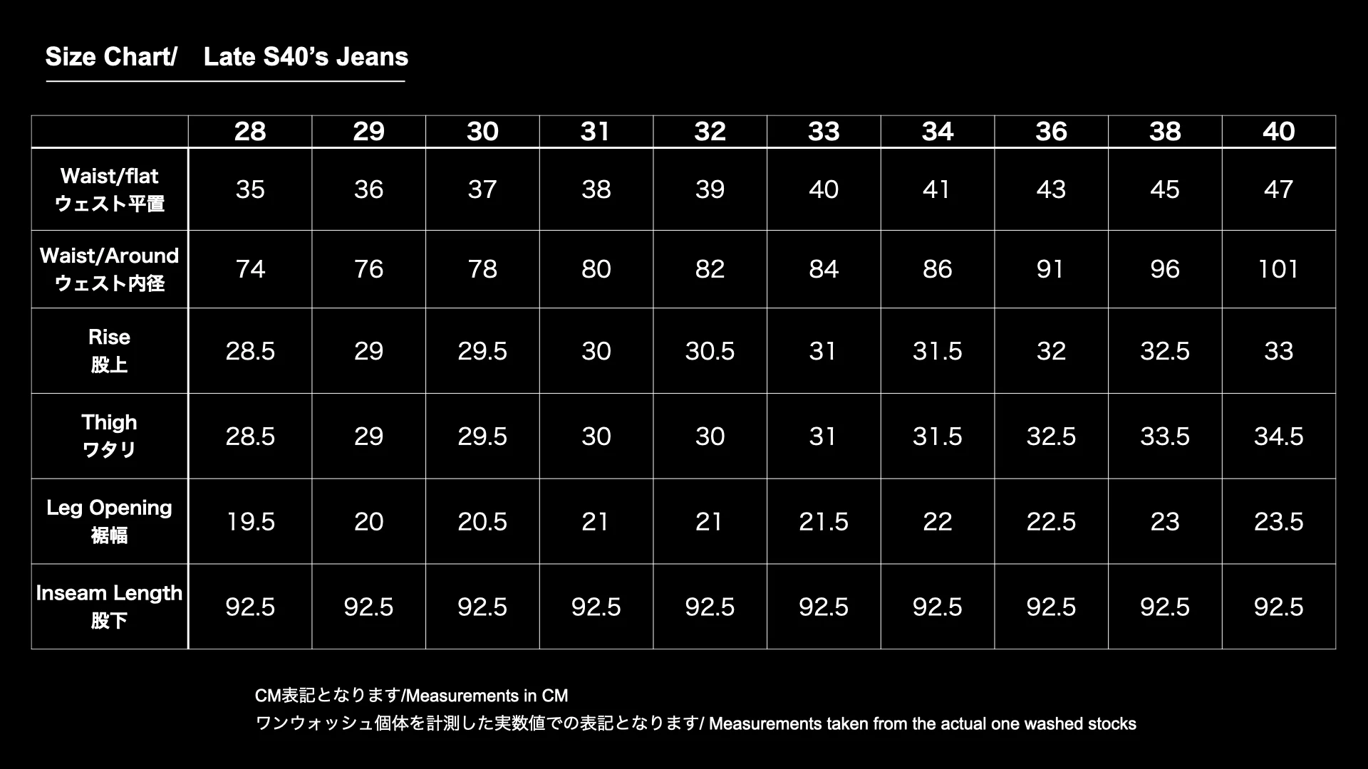 Late S40's Jeans 13.5oz - Image 12