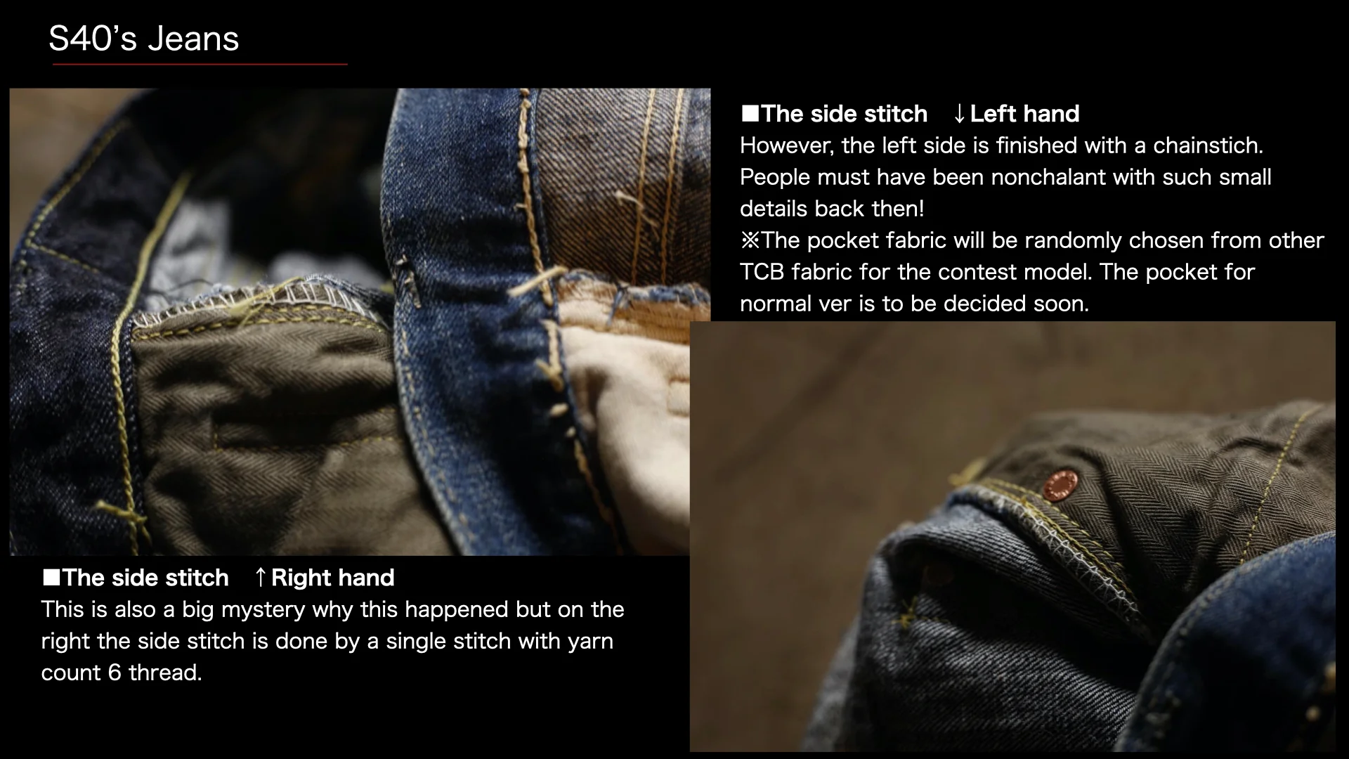 S40's Jeans 14oz - Image 11