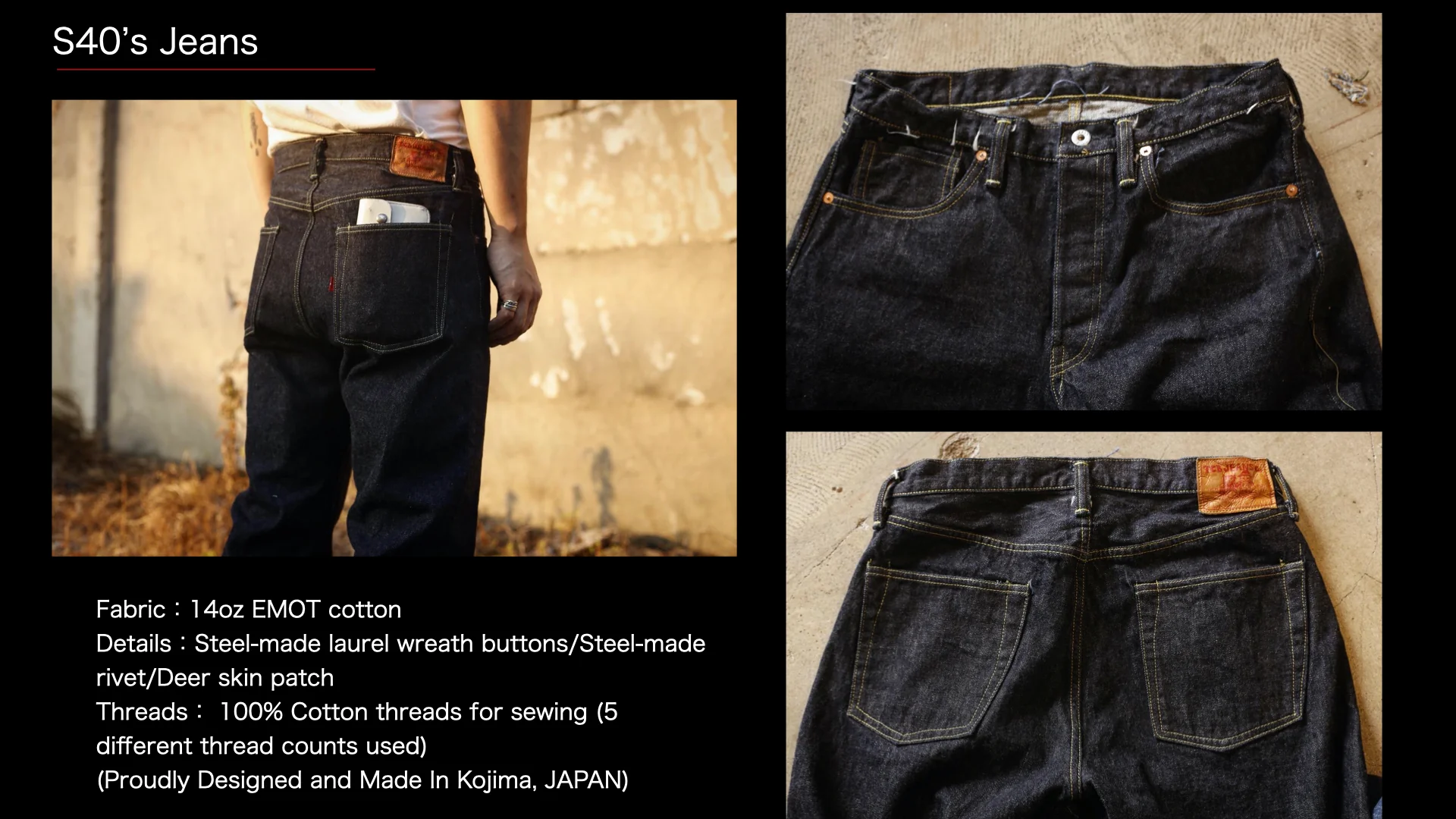 S40's Jeans 14oz - Image 6