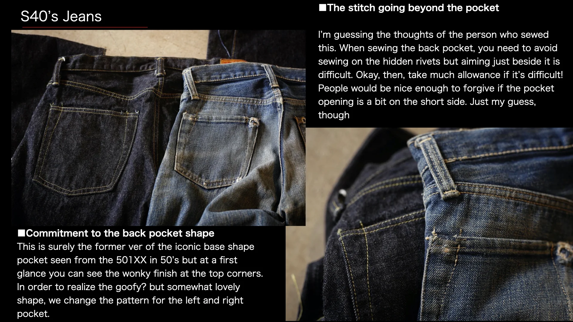 S40's Jeans 14oz - Image 7