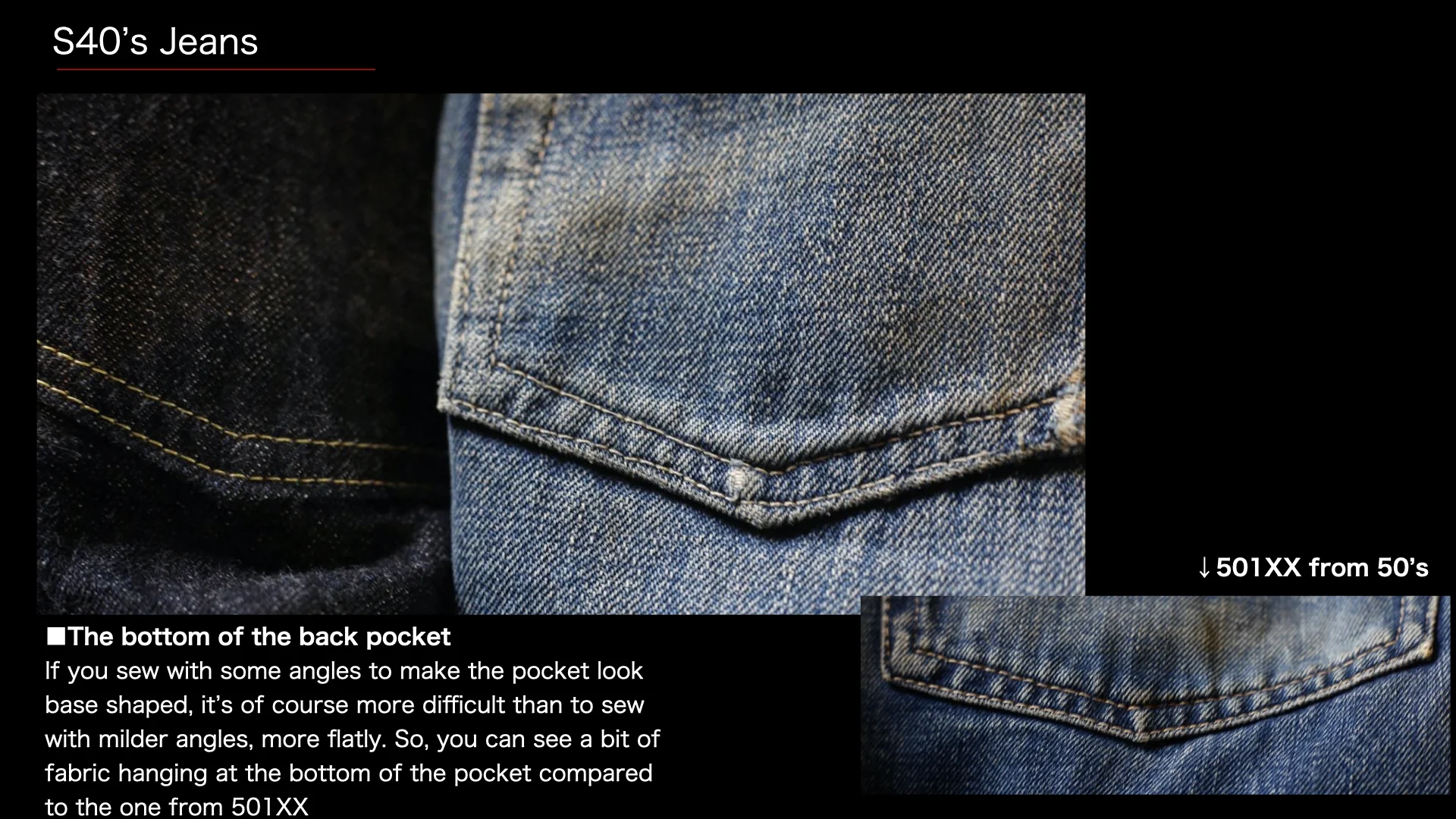 S40's Jeans 14oz - Image 8