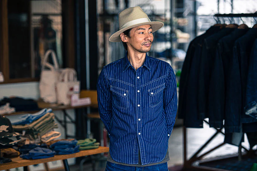 Ranchman Shirt Blue Wabash - Image 6
