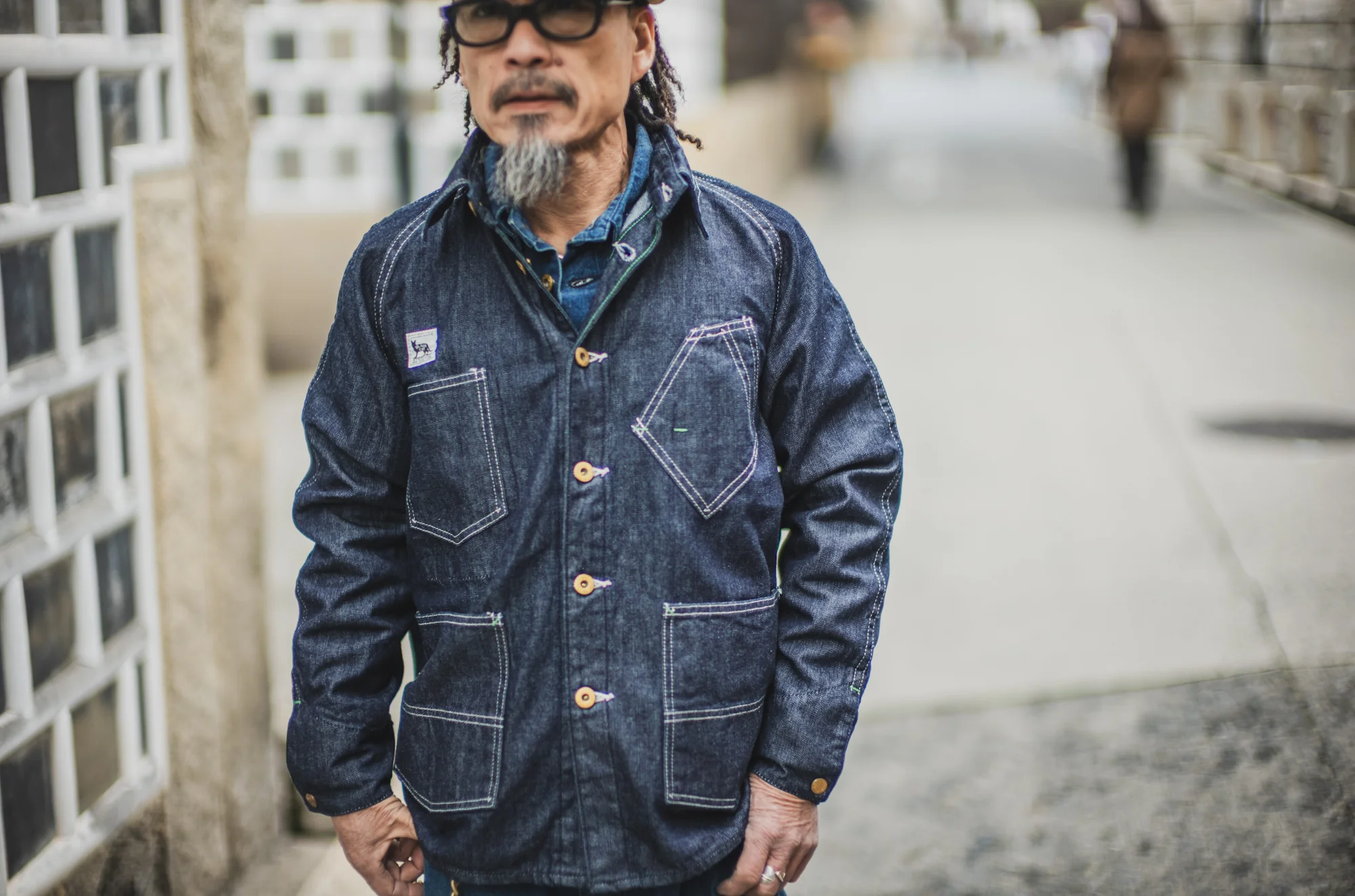 Black Cat Jacket Denim 10oz/ One-Wash - Image 7