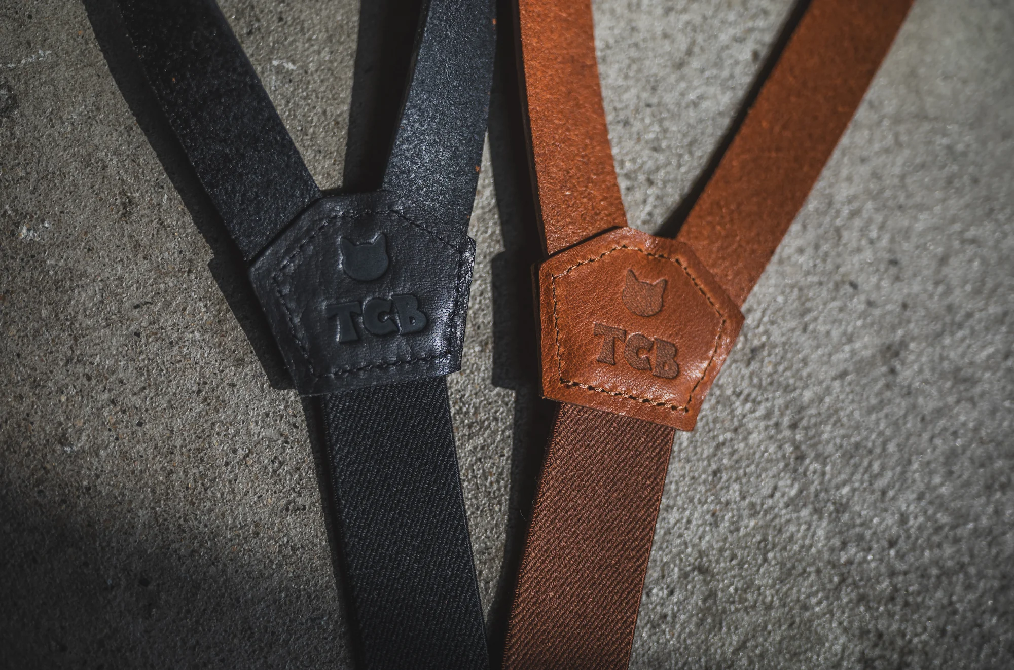 TCB Leather Suspenders