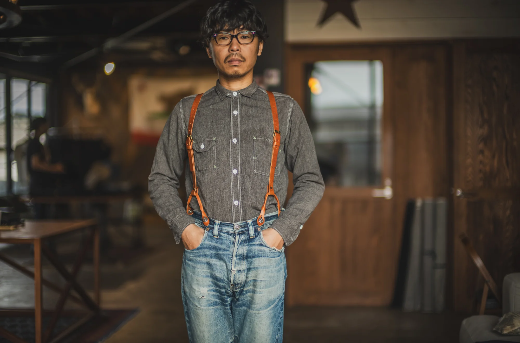 TCB Leather Suspenders - Image 6