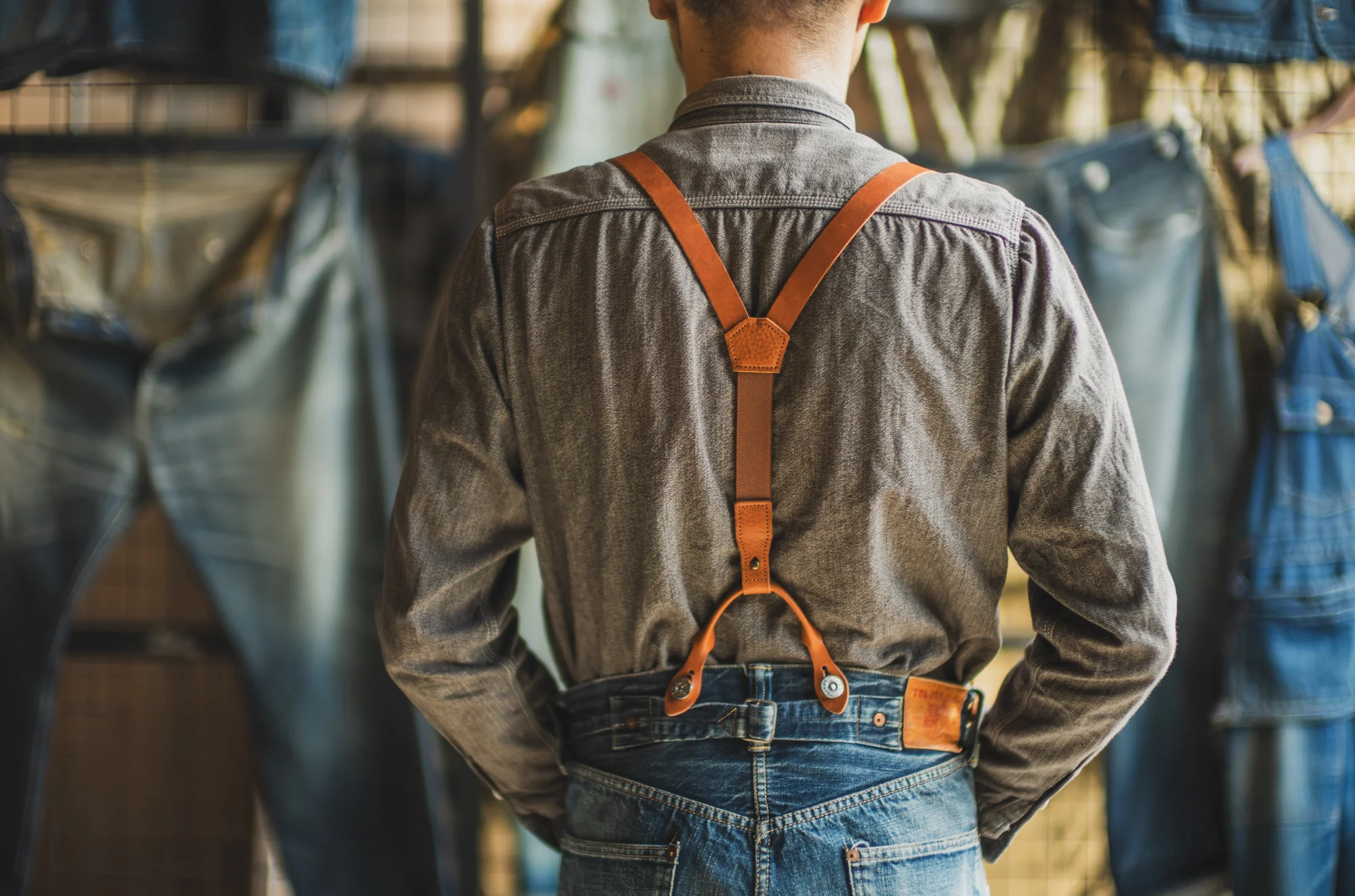 TCB Leather Suspenders - Image 7