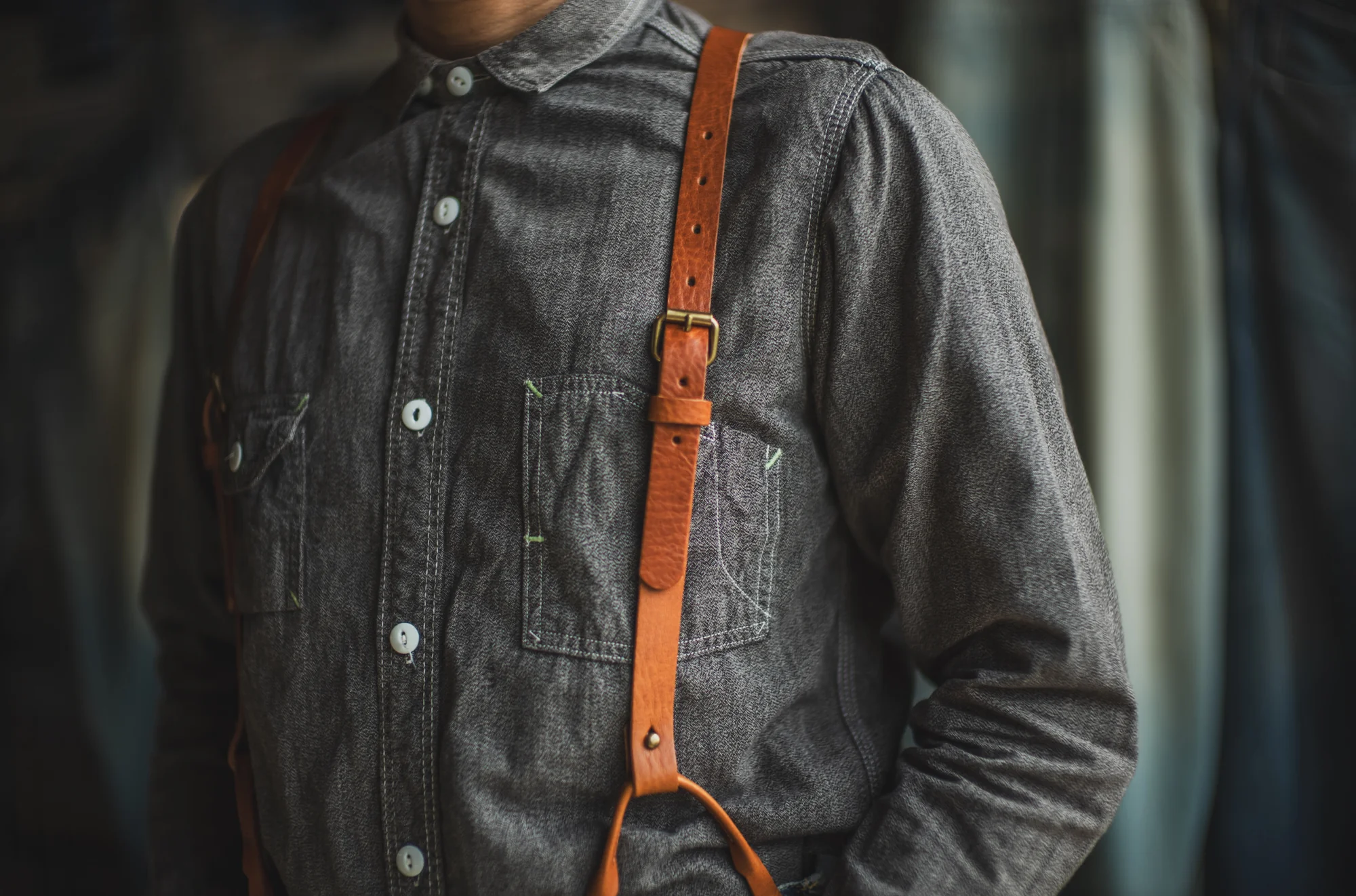 TCB Leather Suspenders - Image 8